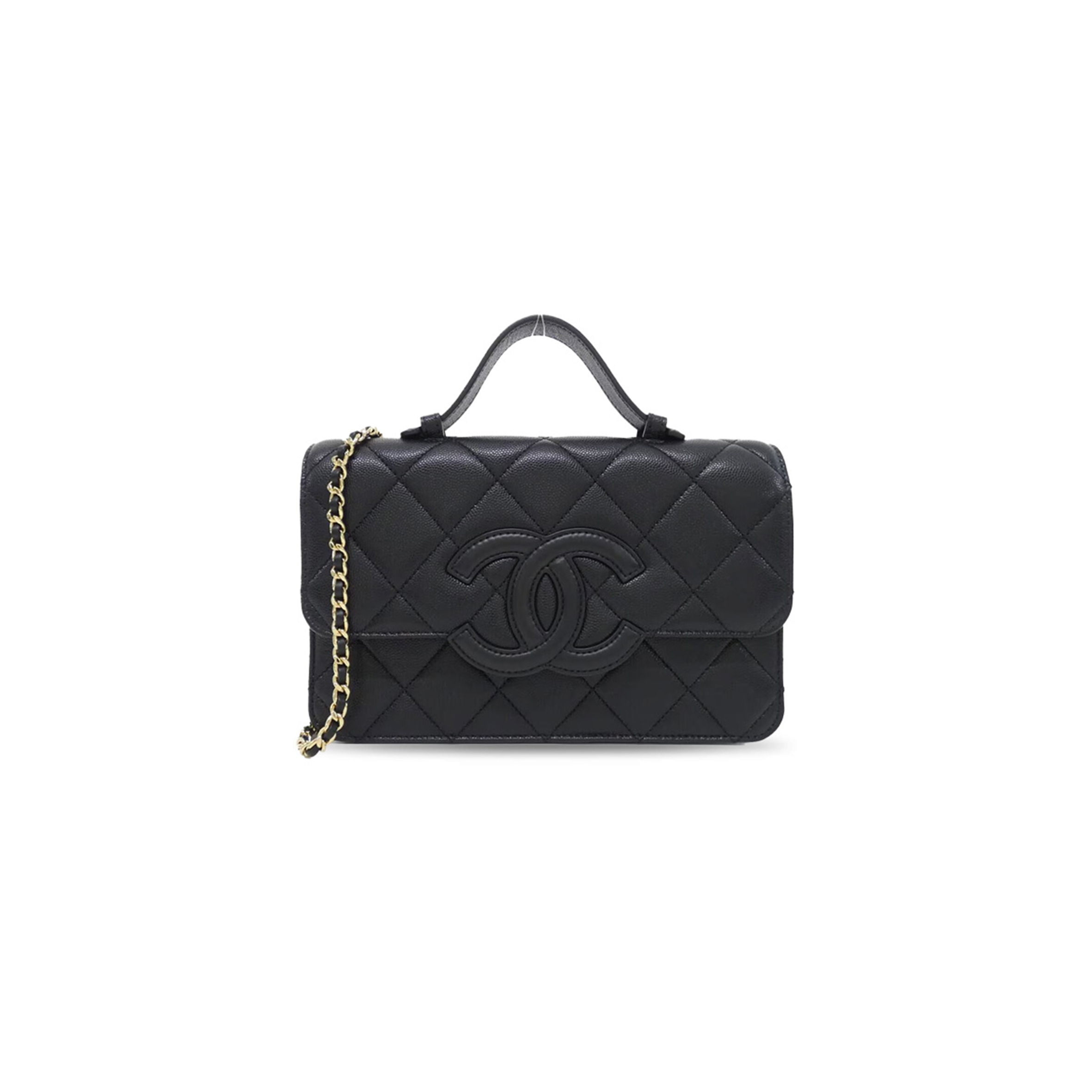 CHANEL MASTER CAMBON FLAP BAG WITH HANDLE AS6554 (24*16*5cm)